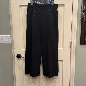 NWT Anthropology black sailor style wide leg pants
